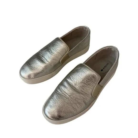 Birdies 7.5 The Swift Slip On Silver Leather Shoes
Boat shoes - Picture 2 of 8